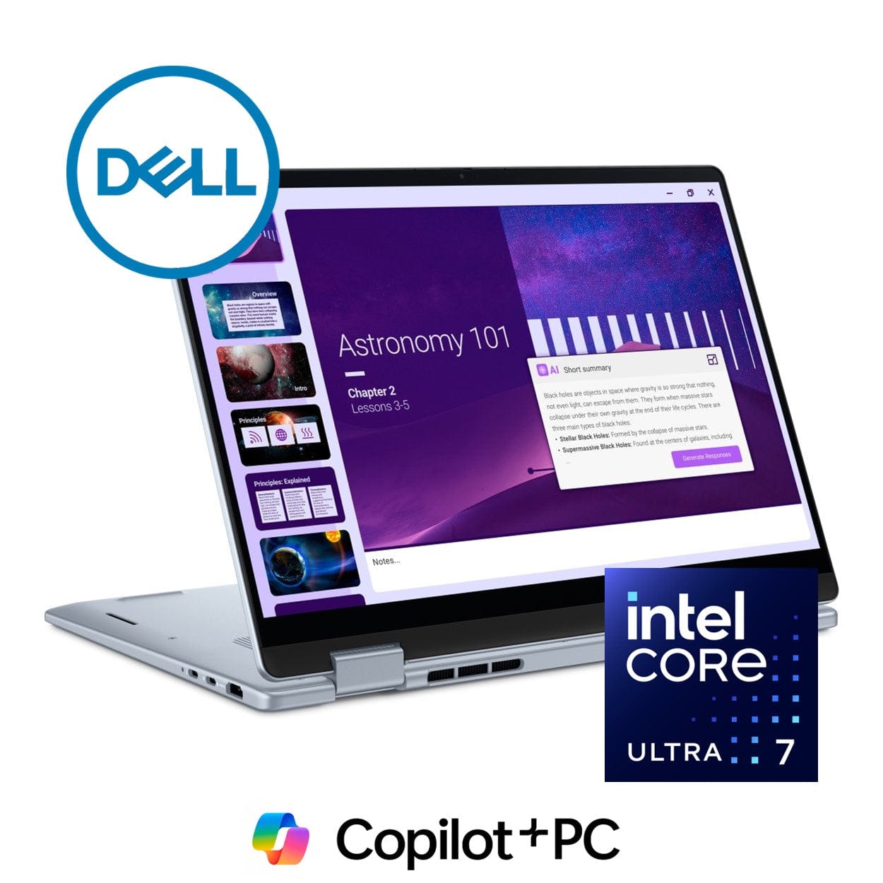 Dell 14 Plus 14-inch FHD+ AI 2-in-1 Laptop - Intel Core Ultra 7