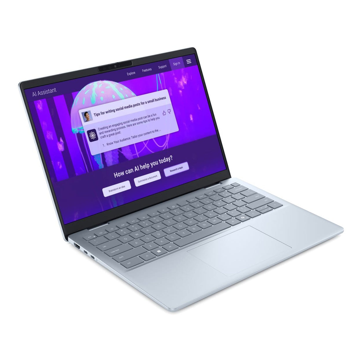 Dell 14 Plus 14-inch 2.5K AI Laptop - Intel Core Ultra 7 256V 1TB SSD 16GB RAM Win 11 Home