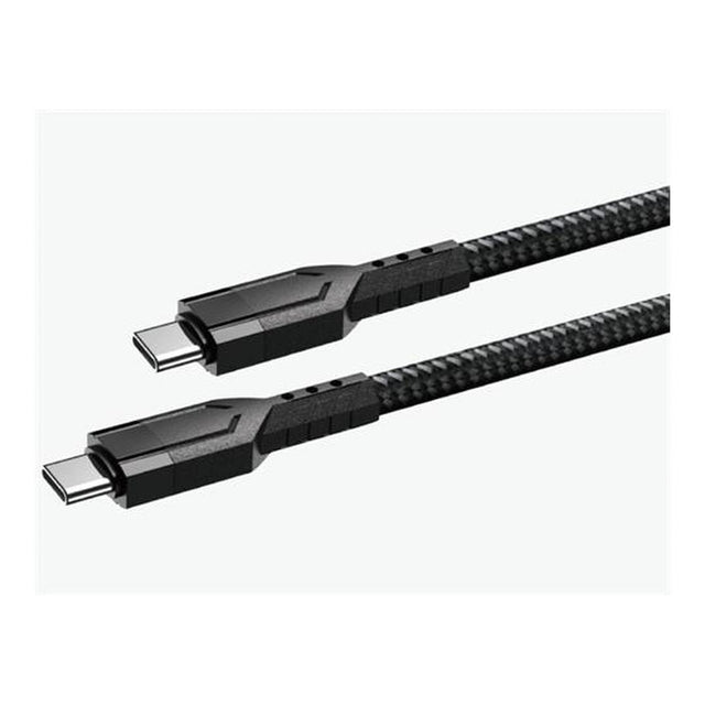 Ezra 60W USB-C to USB-C 1m Fast Charging Braided Cable Black DC196-TPC60W