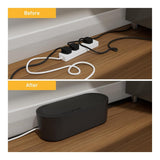 D-Line Cable Tidy Box Cable Management Black - Large DCTULGEB