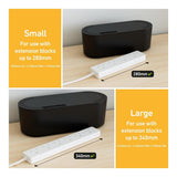 D-Line Cable Tidy Box Cable Management Black - Large DCTULGEB