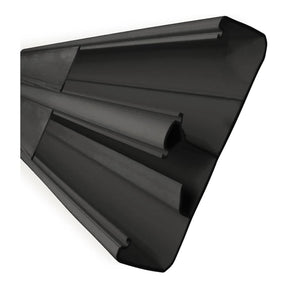 Decorduct 165x55mm 3 Compartments Trunking Black 2.5m DDT20BL
