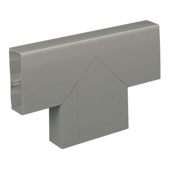 Decorduct 82.5x55mm Flat Tee Trunking Grey DDT30GR-1C