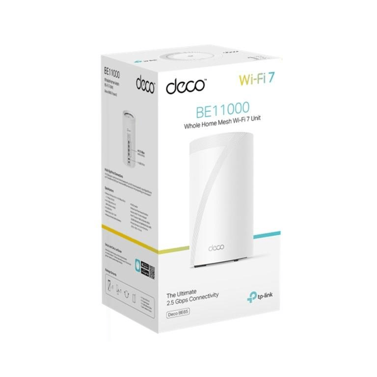 TP-Link Deco BE65 BE11000 Whole Home Mesh Wi-Fi 7 System 1-pack