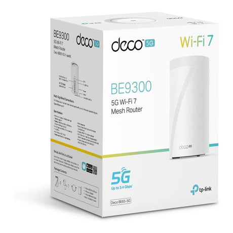 TP-Link Deco BE65 BE11000 5G Tri-Band Whole Home Mesh Wi-Fi 7 System