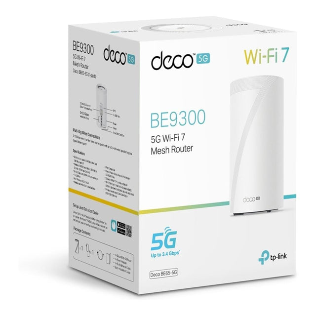 TP-Link Deco BE65 BE11000 5G Tri-Band Whole Home Mesh Wi-Fi 7 System