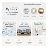 TP-Link BE11000 Whole Home Mesh Wi-Fi 7 PoE System Deco 3-pack BE65-PoE(3-pack)