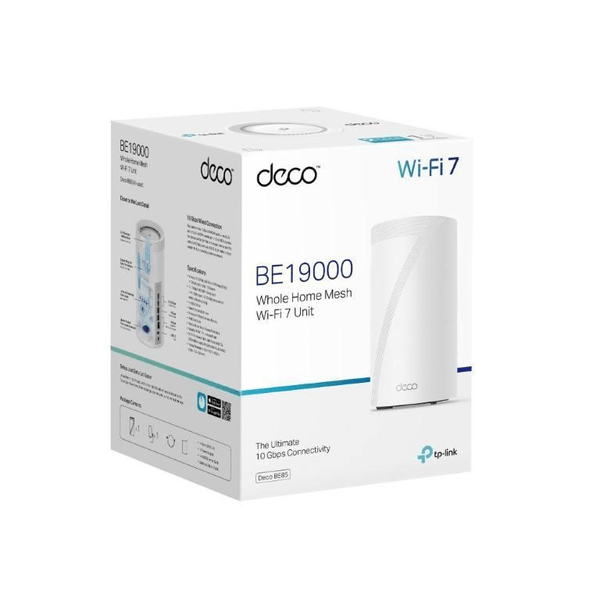 TP-Link Deco BE85(1-pack) BE22000 Tri-Band Whole Home Mesh Wi-Fi 7