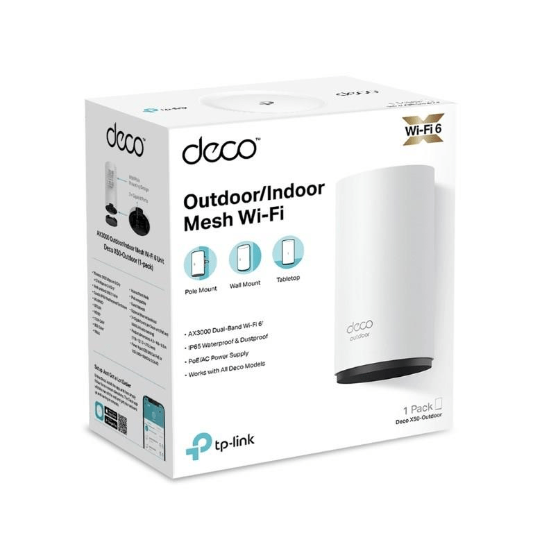TP-Link Deco X50-Outdoor AX3000 Whole Home Mesh Wi-Fi 6 System 1-pack