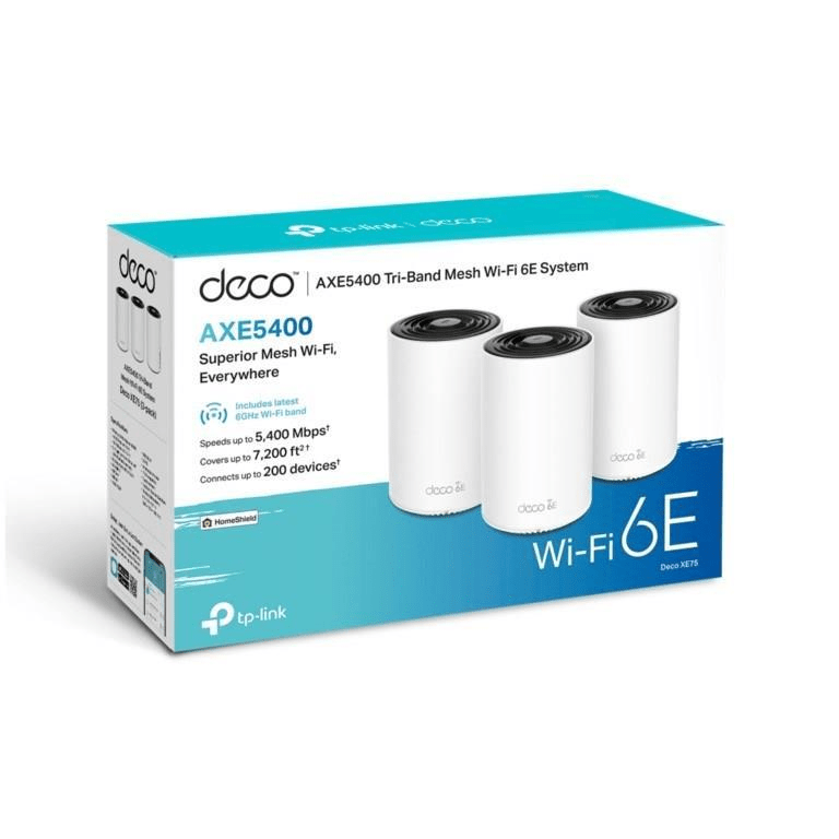 TP-Link Deco XE75(3-pack) AXE5400 Tri-Band Whole Home Mesh Wi-Fi