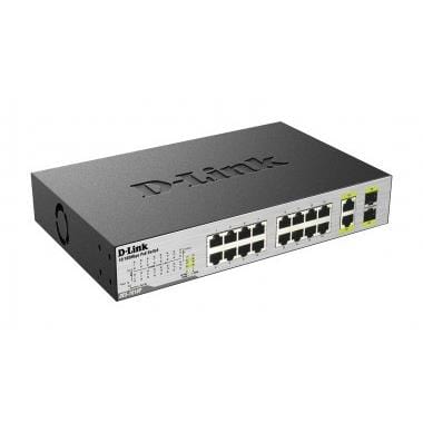 D-Link DES-1018P L2 Fast Ethernet 10/100 PoE Unmanaged Network Switch DES-1018P