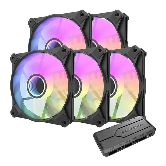 darkFlash Infinity 8 A-RGB Fan 5-pack Black