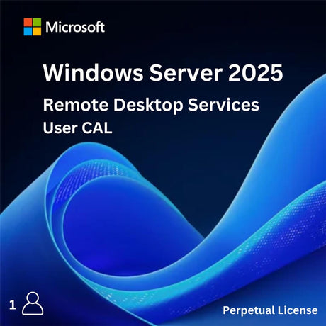 Windows Server 2025 Remote Desktop Services 1 User CAL - Perpetual License