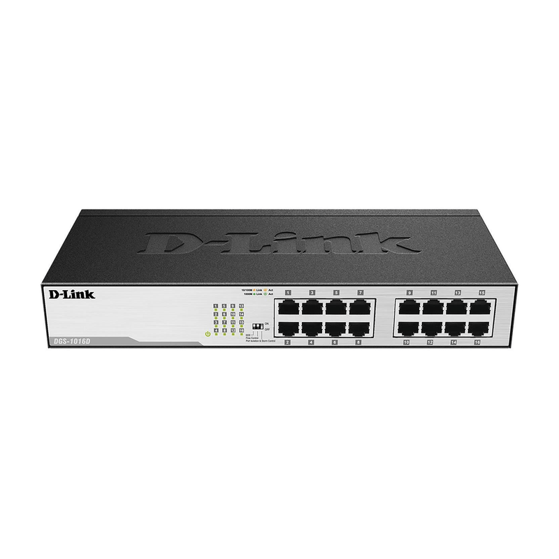 D-Link DGS-1016D Gigabit Ethernet 1U Unmanaged Network Switch