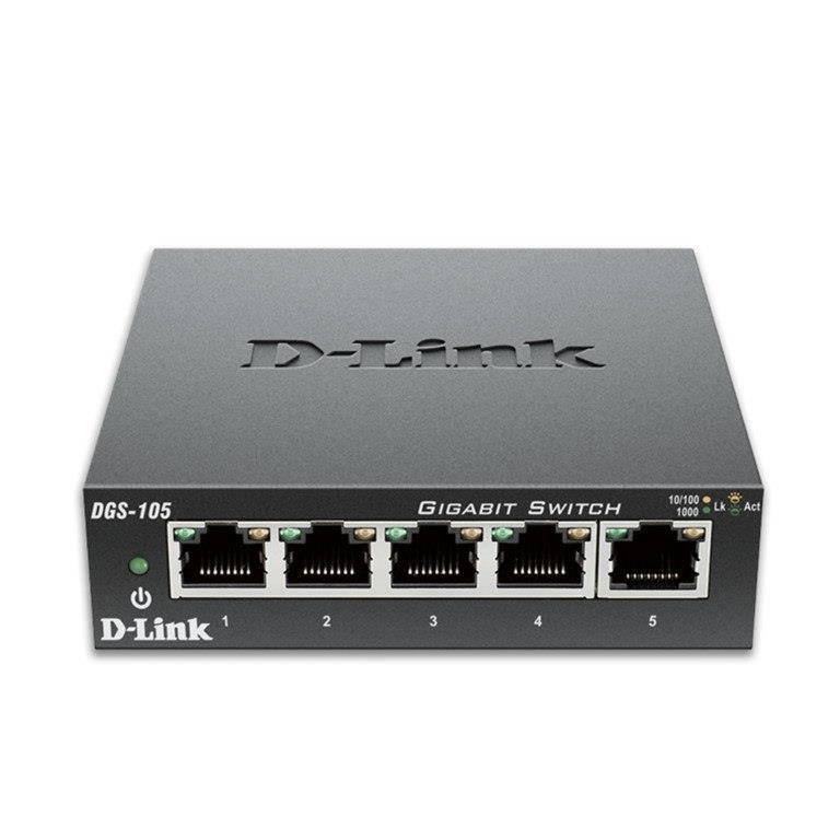 D-Link 5-port Gigabit Unmanaged Desktop Switch DGS-105