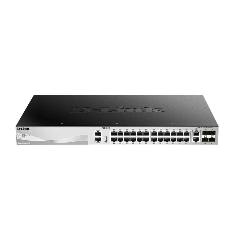 D-Link 24-port Gigabit Ethernet Managed Switch with 2x 10G Ethernet ports and 4x 10G SFP+ ports DGS-3130-30TS