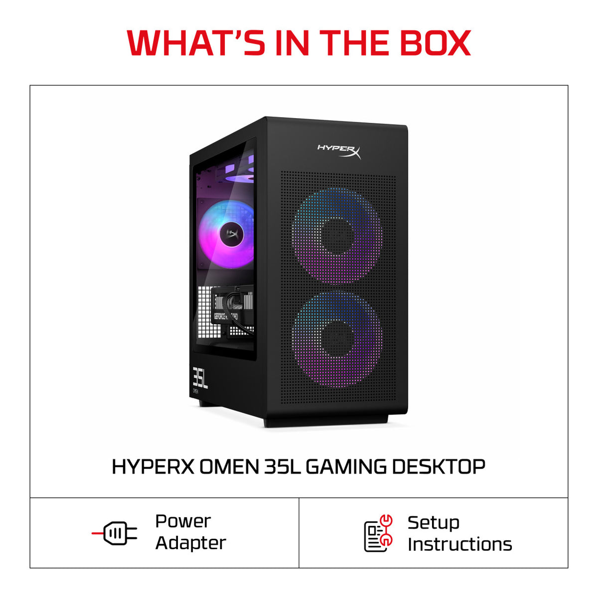 HyperX OMEN GT18-0009ni 35L Gaming Desktop PC - Intel Core Ultra 7 270K Plus 1TB SSD 32GB RAM RTX 5080 Win 11 Home