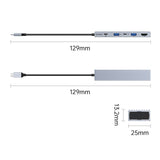 Orico 4-Port USB Type-C Hub with PD100W DHF-2U2C-GY-BP