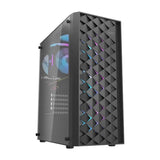 darkFlash DK351 ATX PC Case Black with 4 ARGB Fans