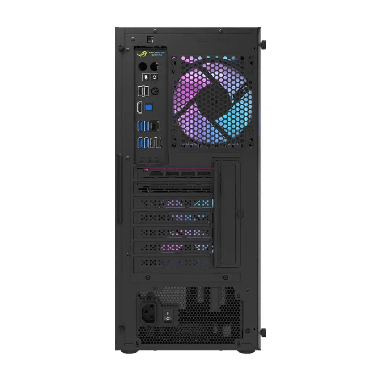darkFlash DK351 ATX PC Case Black with 4 ARGB Fans