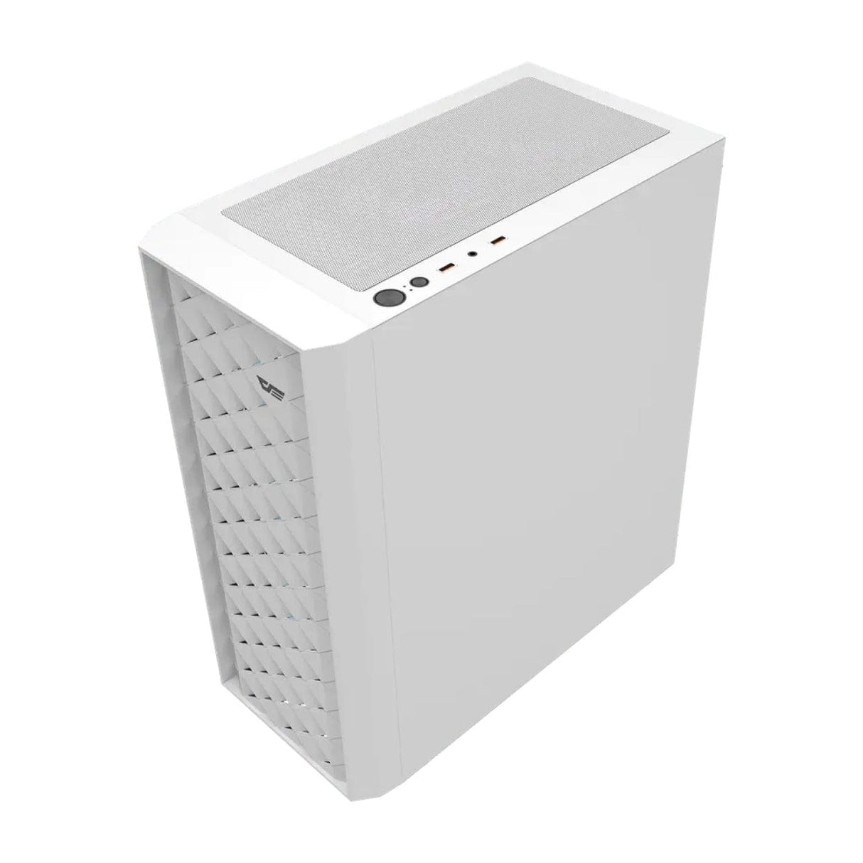 darkFlash DK351 ATX PC Case White with 4 ARGB Fans