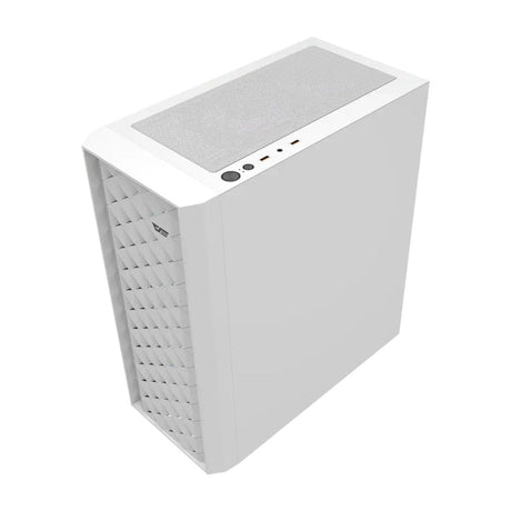 darkFlash DK351 ATX PC Case White with 4 ARGB Fans