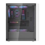 darkFlash DK351 ATX PC Case White with 4 ARGB Fans