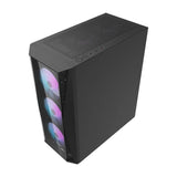 darkFlash DK352 PLUS PC Case Black with 4 ARGB Fans