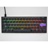 Ducky One 2 Pro Mini 60 Cherry MX Blue Clicky Mechanical Wired Gaming Keyboard - Black DKON2061ST-CUSPDAZT2