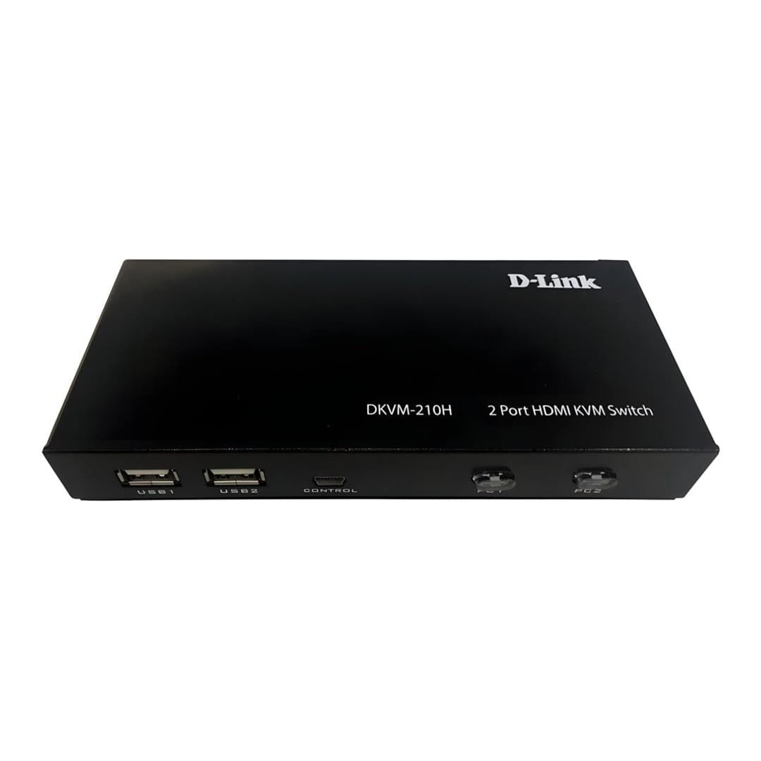 D-Link 2-Port KVM Switch with HDMI and USB Ports DKVM-210H-DSE