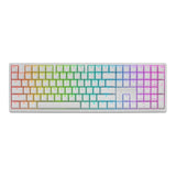 Ducky Zero 6108 Wireless RGB Gaming Keyboard White with Cherry MX2A Blue Clicky Switches