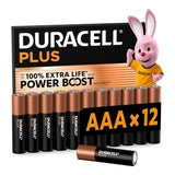 Duracell Plus AAA 12 Power boost Batteries 12-pack DP176980