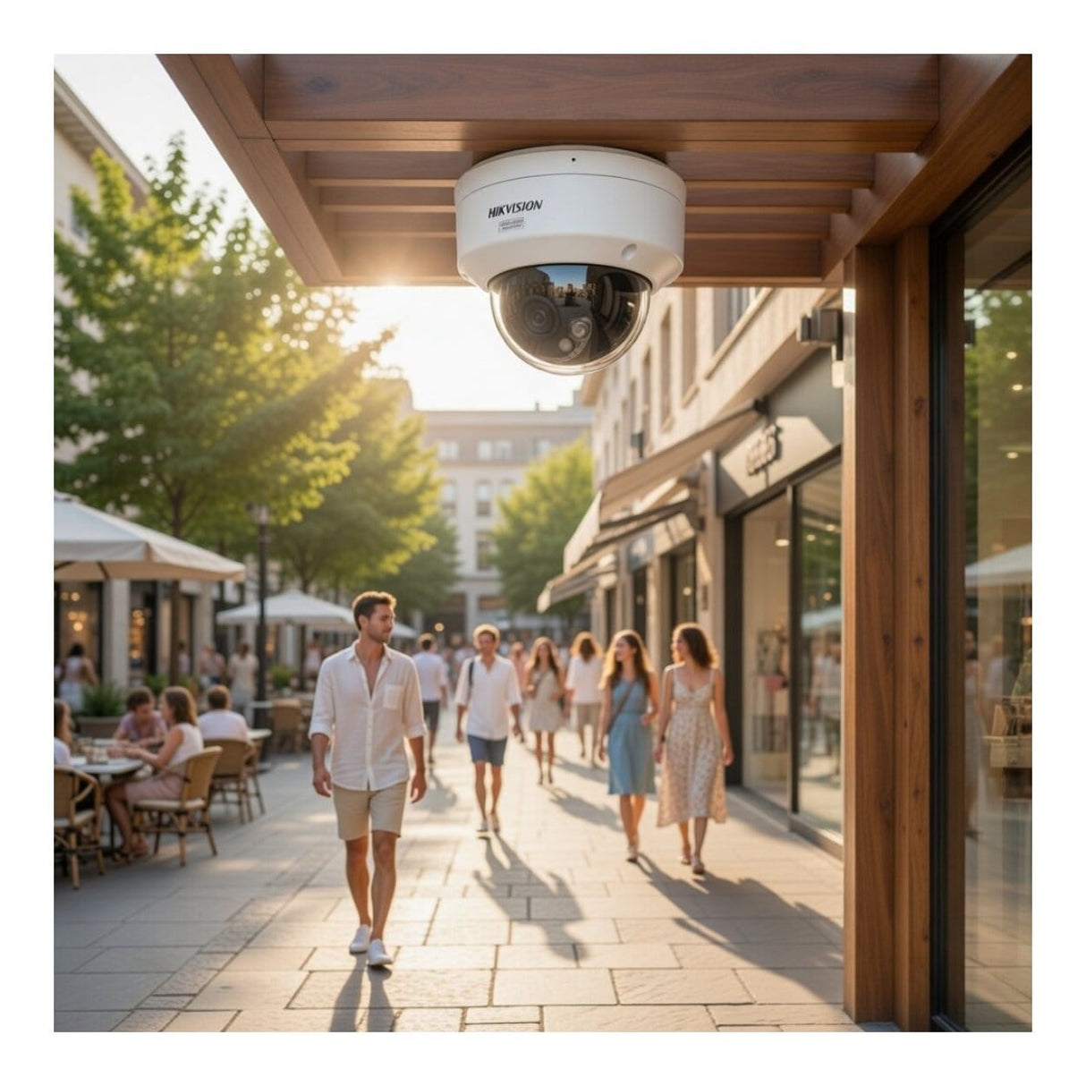Hikvision 4MP 2.8mm Smart Hybrid Light with ColorVu Fixed Dome Network Camera DS-2CD2147G3-LIS2UY(2.8mm)
