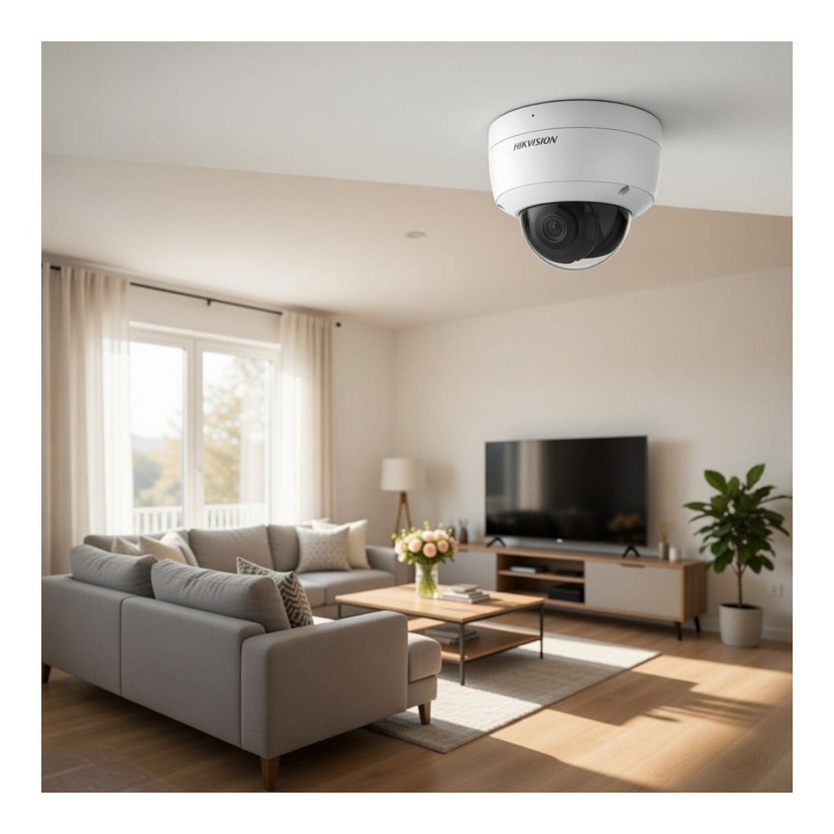 Hikvision 8MP 2.8mm Fixed Dome Network Camera Powered by Darkfighter DS-2CD2186G2H-ISU(2.8mm)