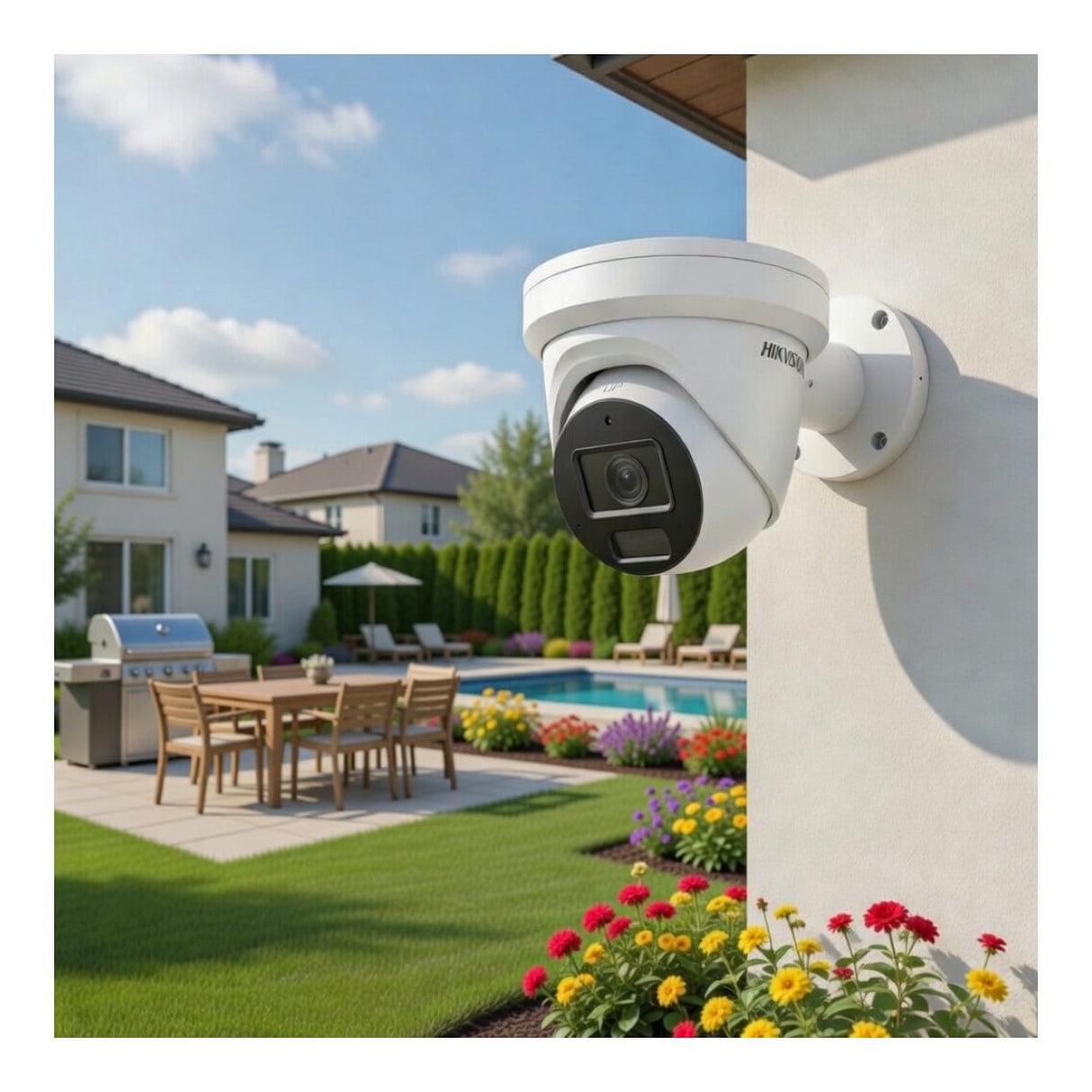 Hikvision 4MP 2.8mm Smart Hybrid Light with ColorVu Fixed Turret Network Camera DS-2CD2347G2H-LI(2.8mm)