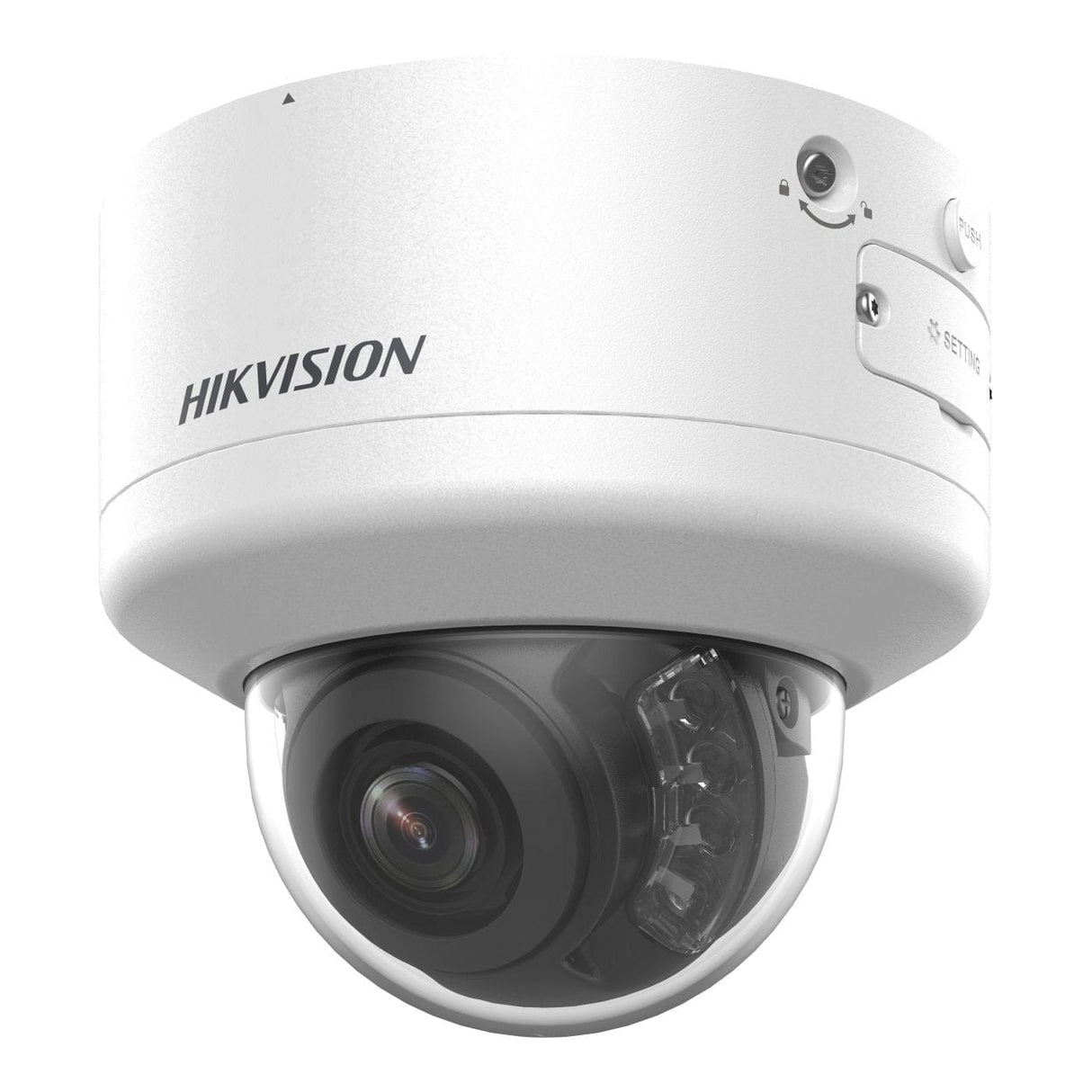 Hikvision 4MP 2.8-12mm Smart Hybrid Light with ColorVu Motorized PTRZ Varifocal Dome Network Camera DS-2CD2747G2H-LIPTRZS(2.8-12mm)