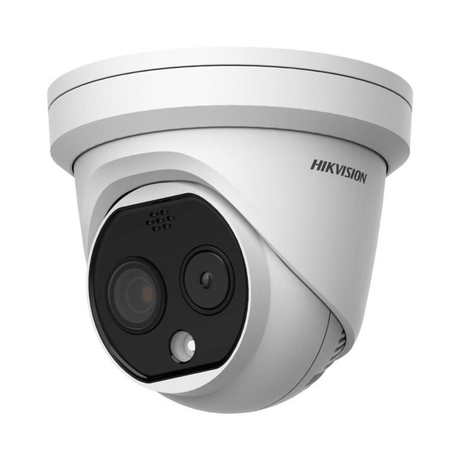 Hikvision HeatPro Thermal and Optical Bi-Spectrum Network Turret Camera DS-2TD1217-3/QA