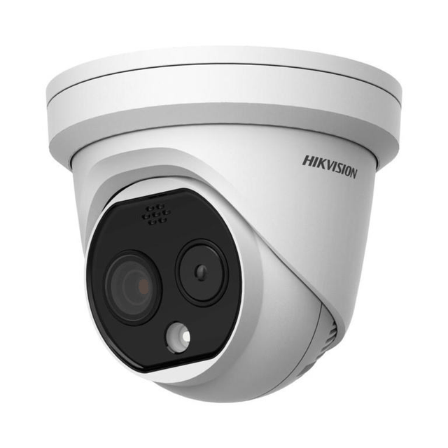 Hikvision HeatPro Thermal and Optical Bi-Spectrum Network Turret Camera DS-2TD1217-3/QA