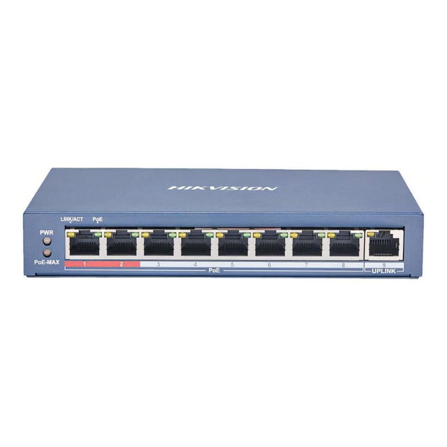 Hikvision 8-Port Fast Ethernet Unmanaged POE Switch DS-3E0109P-E(C)