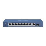 Hikvision 8-port GbE PoE Unmanaged Switch with 1x GbE Uplink and 1x SFP ports DS-3E0510P-E