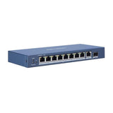 Hikvision 8-port GbE PoE Unmanaged Switch with 1x GbE Uplink and 1x SFP ports DS-3E0510P-E