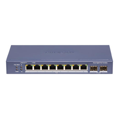 Hikvision 8-Port Gigabit Smart PoE Switch DS-3E1510P-SI-8P2F
