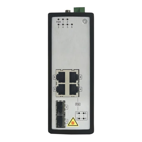 Hikvision 4-port GbE POE Unmanaged Industrial Switch with 2x SFP ports DS-3T0506P