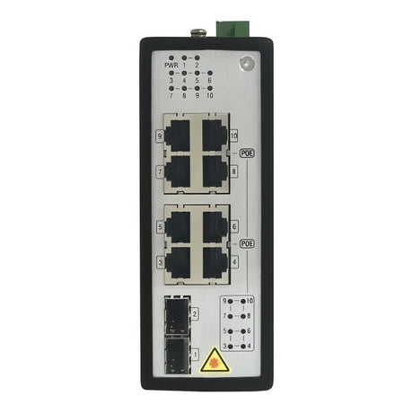 Hikvision 8-port GbE POE Unmanaged Industrial Switch with 2x SFP ports DS-3T0510P