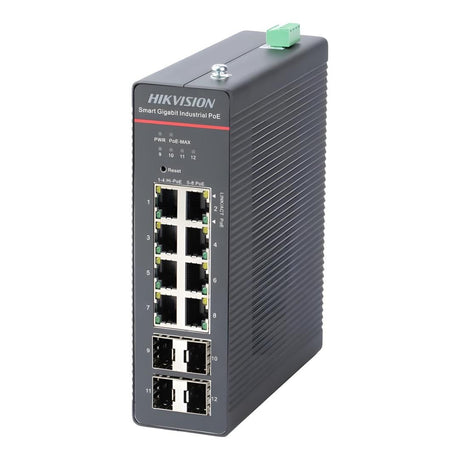 Hikvision 8-port Gigabit Smart Managed Industrial POE Switch DS-3T1512HP-SI-8P4F