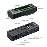 Maiwo K10635N Dual Bay USB-C Storage Drive Enclosure Duplicator DS-NVME-SATA-HDD