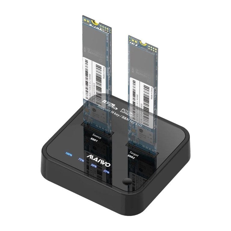 Maiwo K3016P 2-bay M.2 NVMe Clone Docking Station DS-NVME-USB3