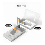 Maiwo K2578P2 2-in-1 USB-C to M.2 NVMe and 2.5" SSD Enclosure DS-SATA-HDD-SSD-MVME