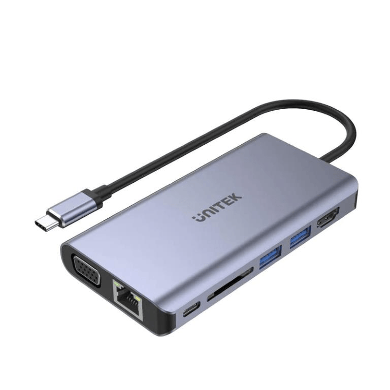 Unitek D1019B 8-in-1 Type-C Dual Display Hub DS-USB-C-D1019B