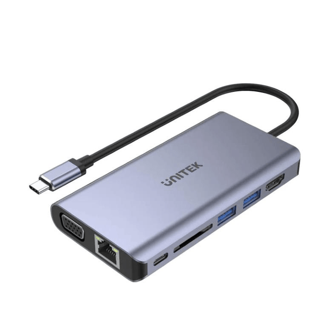 Unitek D1019B 8-in-1 Type-C Dual Display Hub DS-USB-C-D1019B